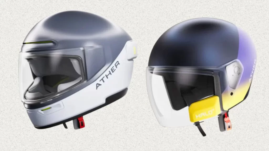 Ather Halo Smart Helmet full and half face